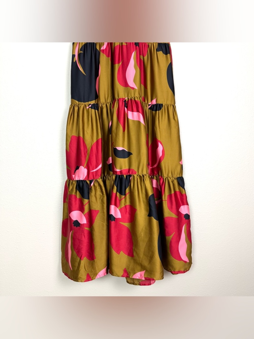 Anthropologie Corey Lynn Calter Gianna Tiered Floral Maxi Dress Small Petite - Picture 5 of 11